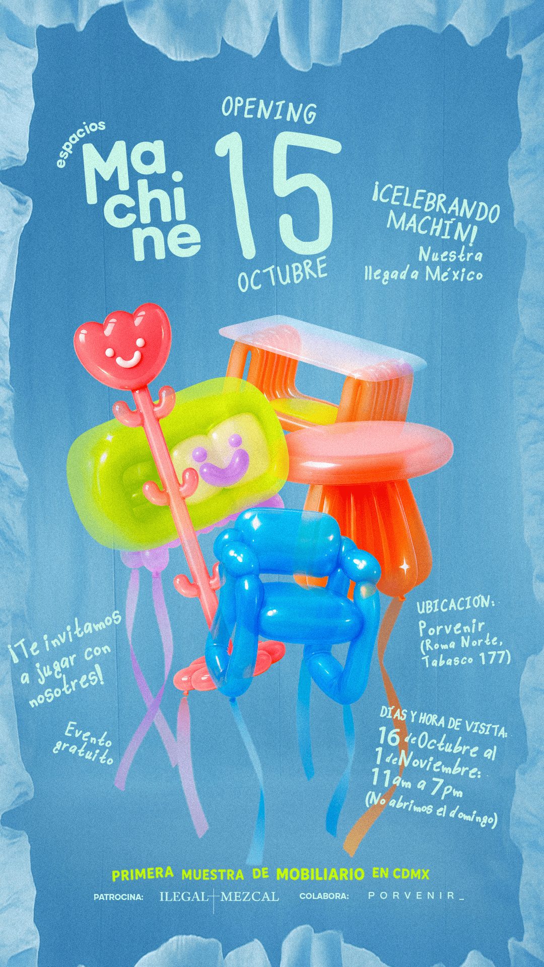 Arte Flyer Espacios Machine Final – Marilyn Castellon (1)