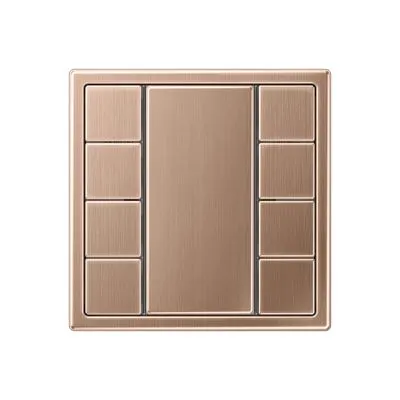 BOTONERA KNX 4 FASES EN BRONCE CEPILLADO