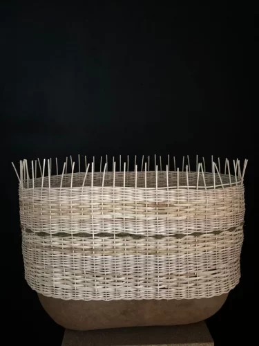 Batea con Tejido de Mimbre