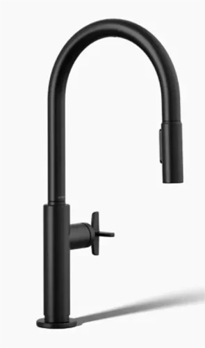Billet Pull down kitchen sink faucet with two function sprayhead 28669-3-L