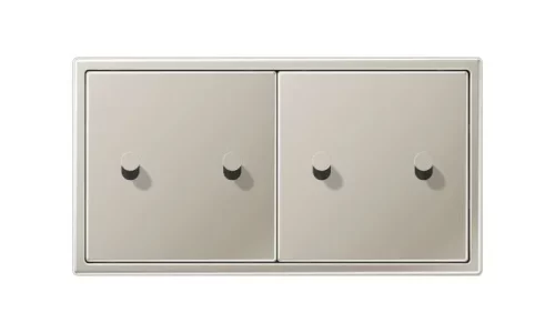 INTERRUPTOR DOBLE LS1912 CON PALANCA CONO EN ACERO