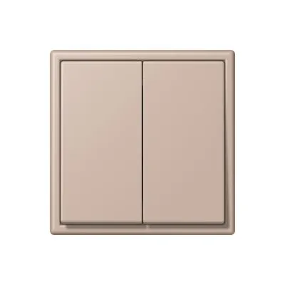 INTERRUPTOR DOBLE LS990 EN LE CORBUSIER OMBRE BRULEE CLAIRE