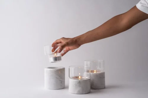 SANTUARIO CANDLE HOLDERS SET