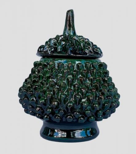 Alhajero vidriado verde