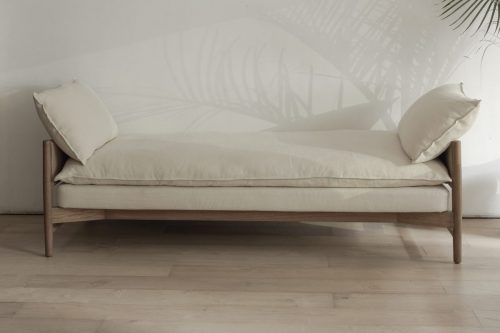 Chaise longue colima madera pluma