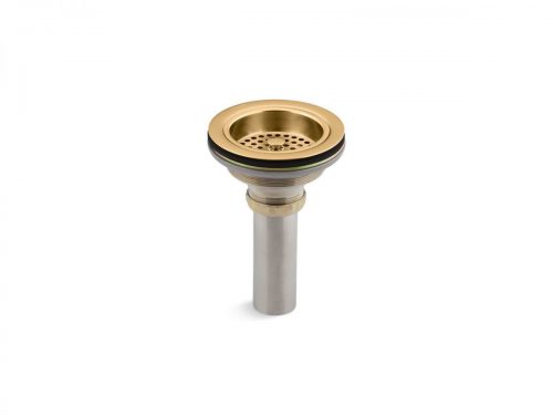 K-8801 2MB DESAGUE DUOSTRAINER PARA FREGADERO DE COCINA VIBRANT BRUSHED MODERNE BRASS 1