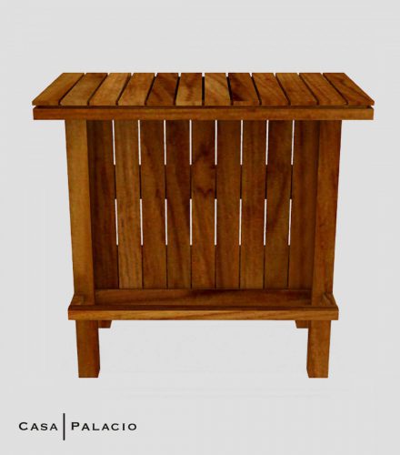 MESA DE BAR MONTECARLO EN MADERA DE TECA