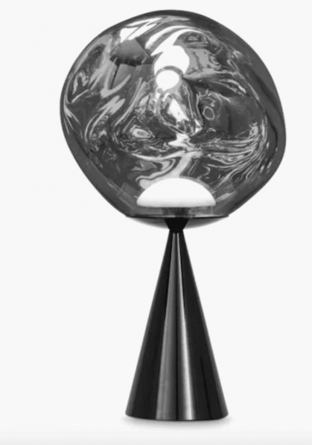 Melt Table Lamp Standard Chrome Black