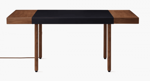 New Canaan Leatherwrap Sit to Stand Desk