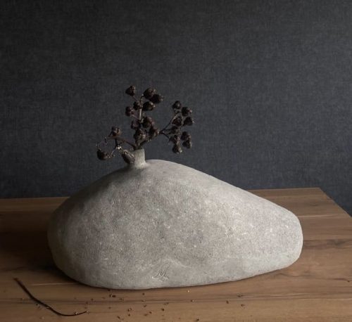 PIEDRA PULPAPAPEL TRIANG CHICO GRIS 